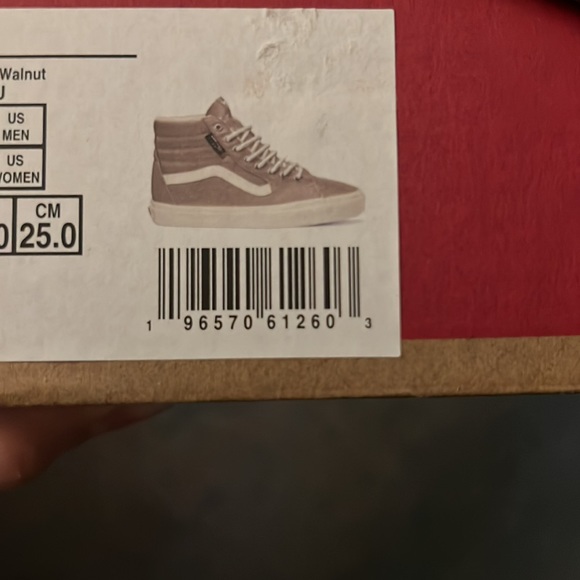 Rare Van’s Sherpa Sk8-Hi Cordura “Walnut” - NWT Men’s side 7 (Women’s 8.5) - Picture 14 of 14